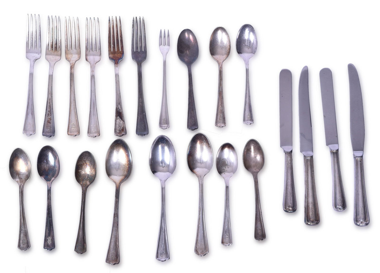 International Silver Co. Chicago Rock Island Lines & Pacific Railroad 22 Piece Flatware (1 of 4)