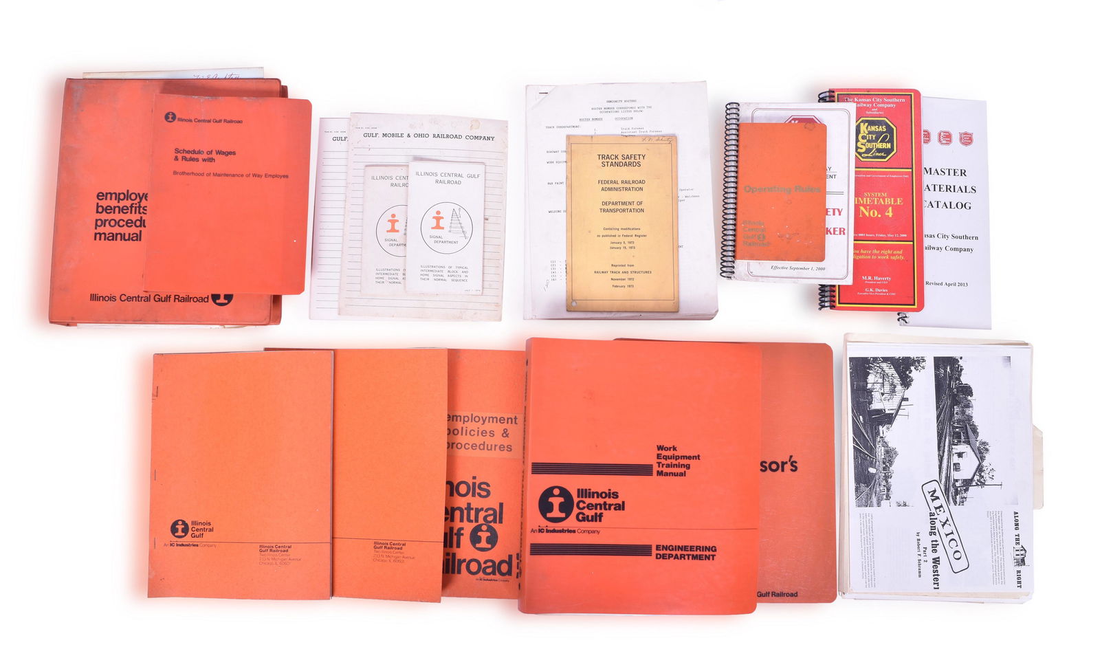 Illinois Central Gulf and Kansas City Southern Employee Manuals, Timetables, etc. (1 of 2)