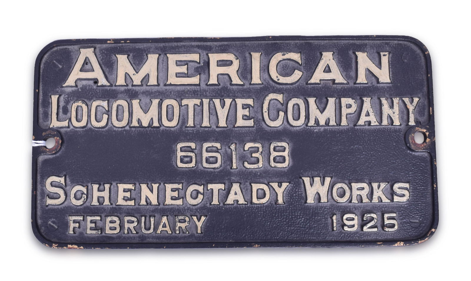 American Locomotive Company Wabash #2700 2-8-2 Steam Locomotive Builders Plate (1 of 2)