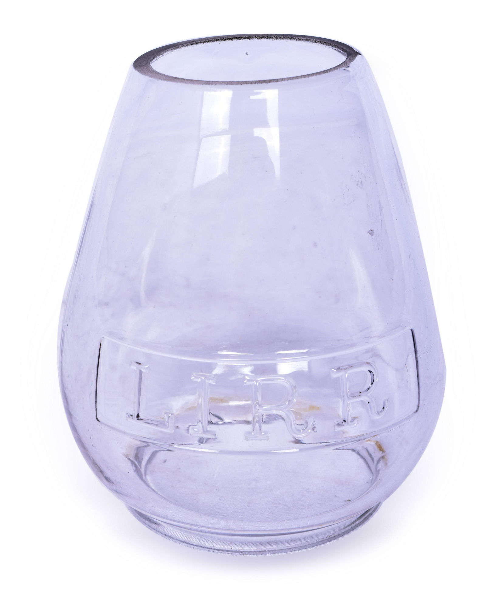 Long Island Railroad Clear "Circus" Lantern Globe (1 of 3)