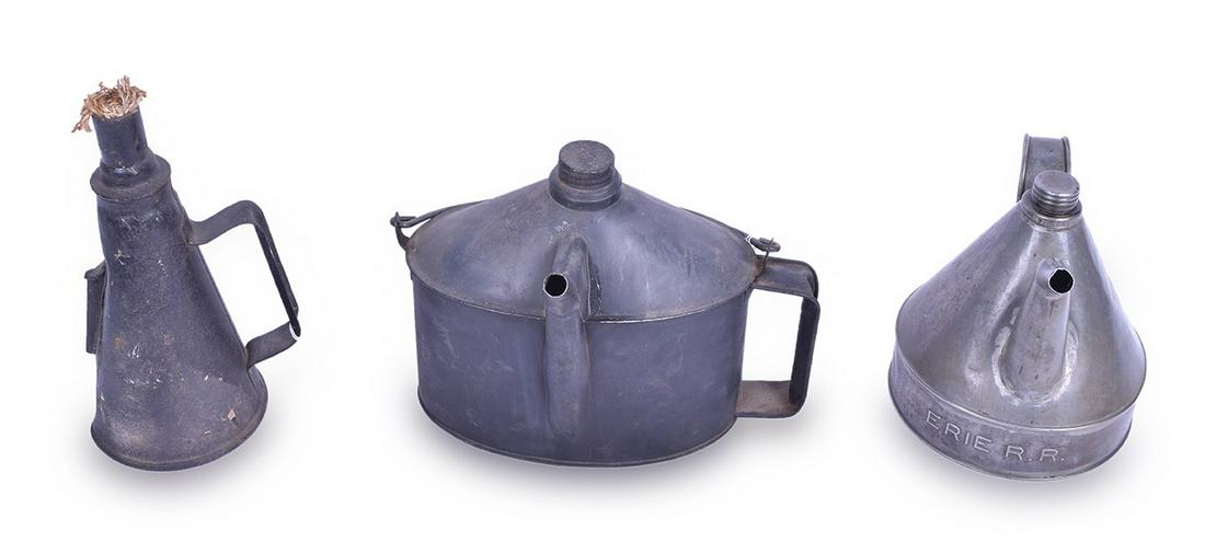 Johnson Erie and Nickel Plate Railroad Oil Cans and Hand Torch (1 of 4)