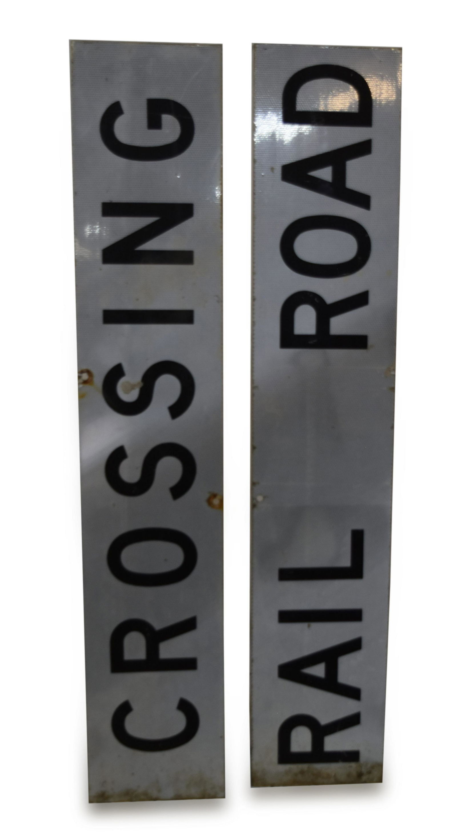 Aluminum Railroad Crossing Crossbuck Signs (1 of 2)