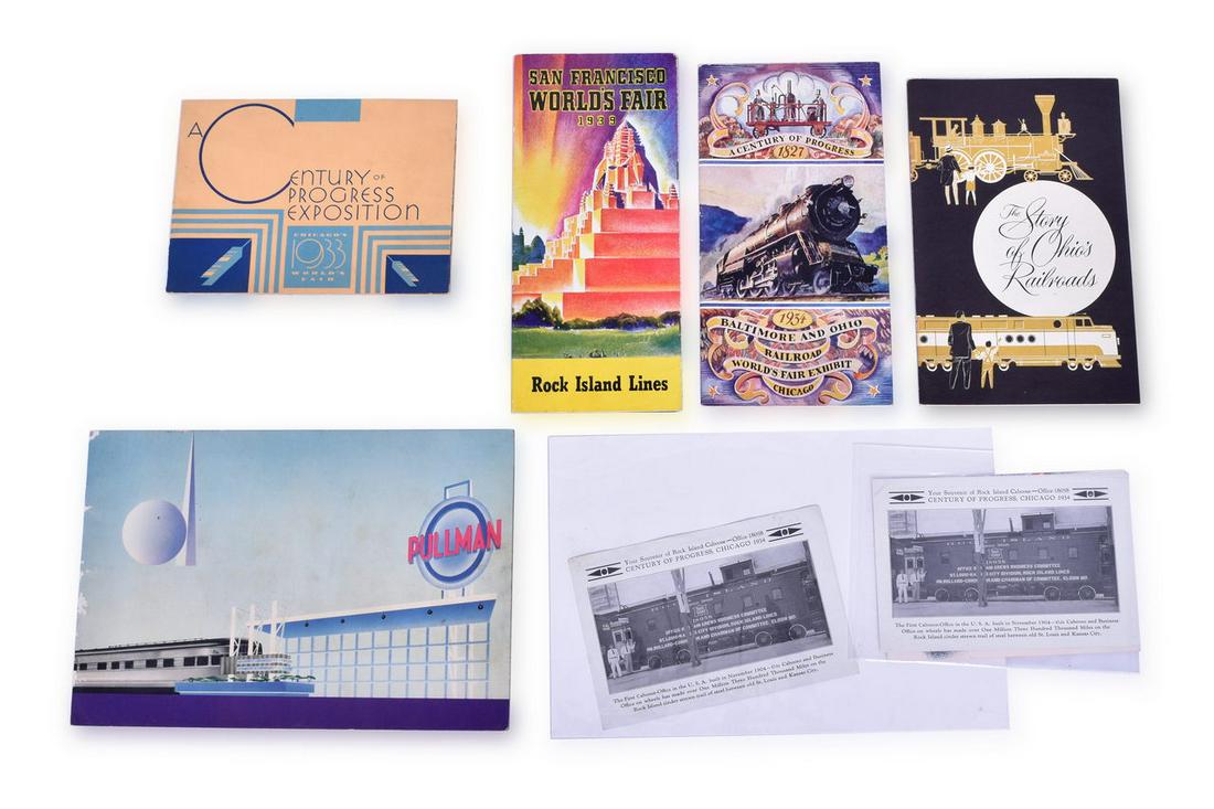 Rock Island Railroad World's Fair Advertisements for Chicago, San Francisco, New York - 1933 to 1950 (1 of 3)