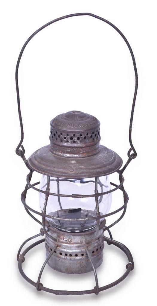 Handlan - Buck CB&Q / Burlington Railroad "The Handlan" Double Wire Guard Lantern (1 of 6)