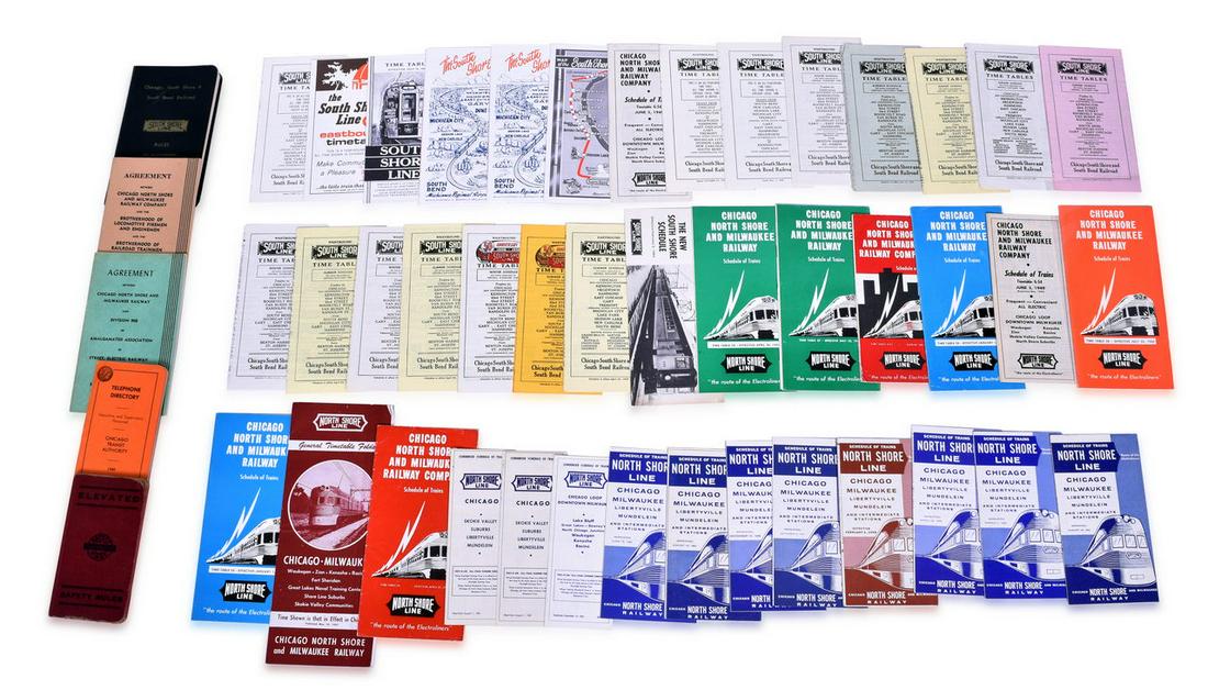 Chicago Commuter Railroad Paper - North Shore, South Shore, Chicago Elevated Railways, etc. (1 of 2)