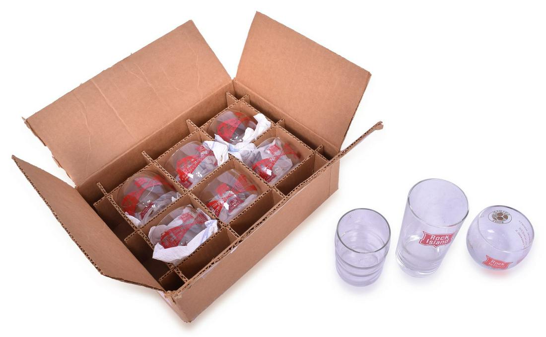 Nine Rock Island Railroad Glasses (1 of 5)