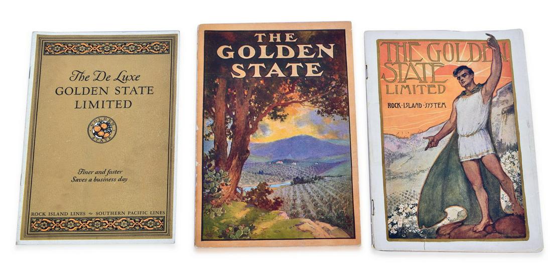 3 Rock Island Railroad Golden State Limited Travel Booklets - 1902, 1903, 1927 (1 of 3)