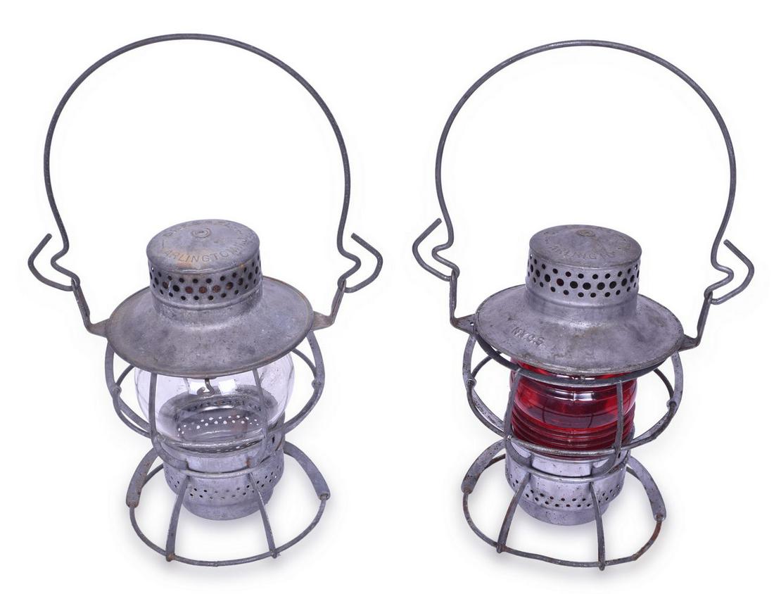 Pair of Dressel Lanterns Including New York Central Railroad (1 of 7)