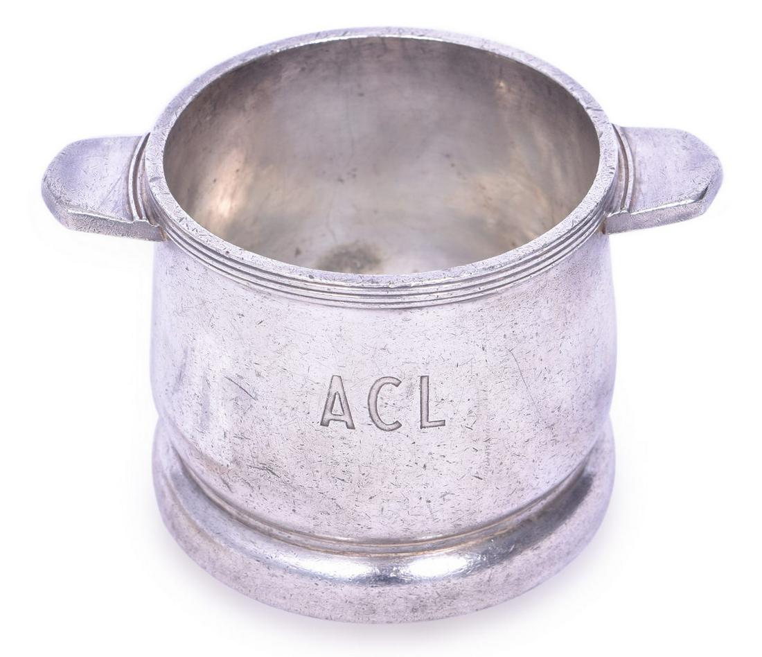 Silver Soldered Atlantic Coast Line Railroad Sugar Bowl 10 oz (1 of 5)