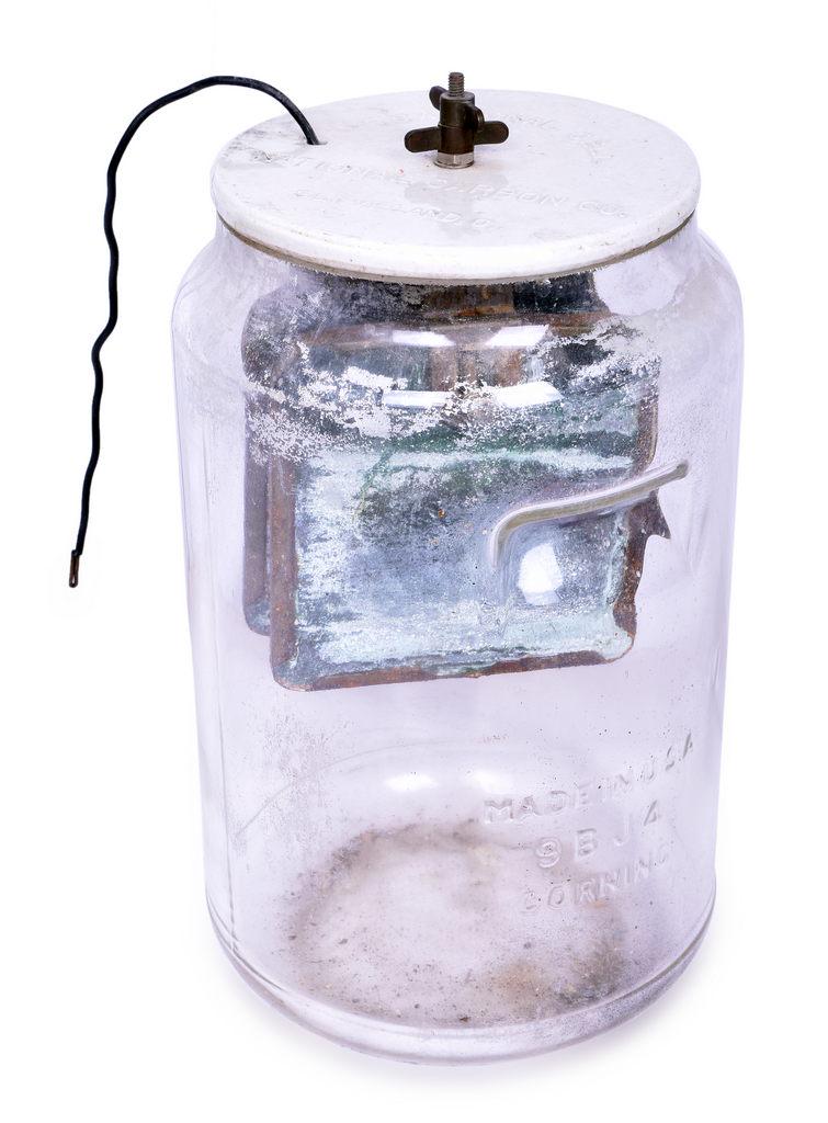 National Carbon Railroad Signal Battery Jar - Complete (1 of 4)