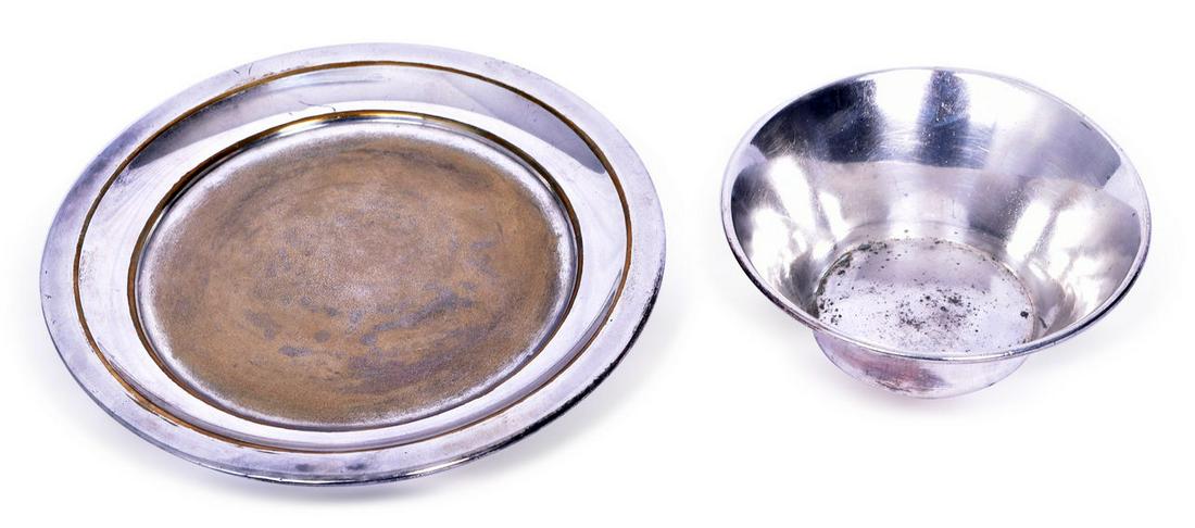 Pullman International Silver Tray and Finger Bowl (1 of 3)