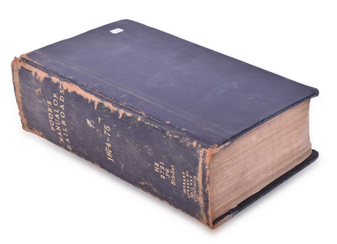 Poor's Manual Of Railroads of the United States 1874-1875 (1 of 4)