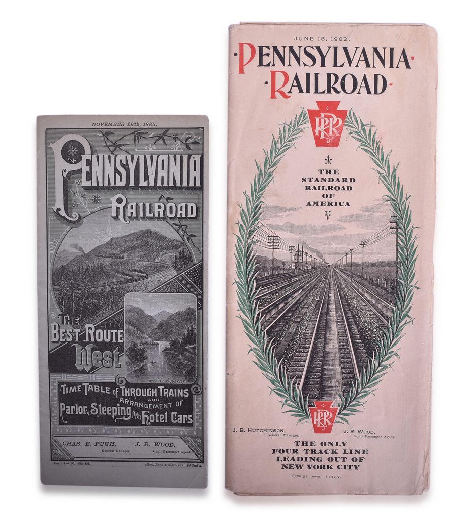 Pennsylvania Railroad Early Timetables - November 1885 and June 1902 (1 of 2)