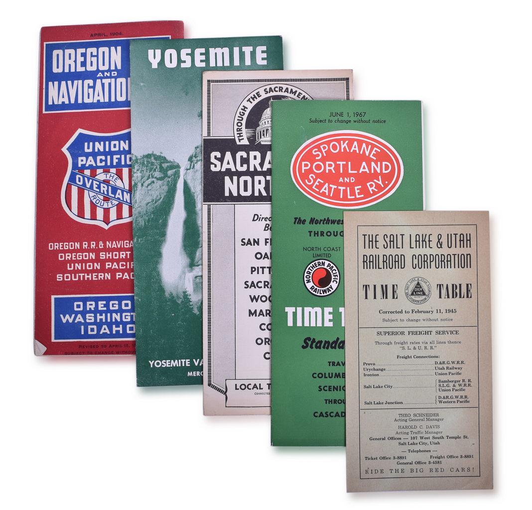 Eleven Western Railroad Public and Employee Timetable - 1904 to 1992 - Union Pacific, Rio Grande (1 of 3)