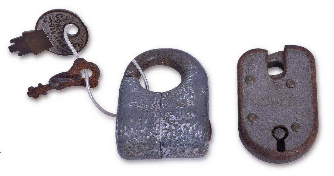 Mixed Lot of Railroad Keys, Ticket Punch, and Locks - B&O, Pennsylvania, L&N, C&O, etc. (1 of 11)