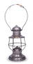 Adams & Westlake Nickel Plated Bell Bottom Conductors Lantern