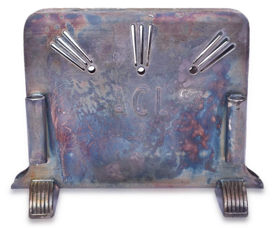 International Silver Co. Atlantic Coast Line Railroad Menu Holder - 1947 (1 of 5)