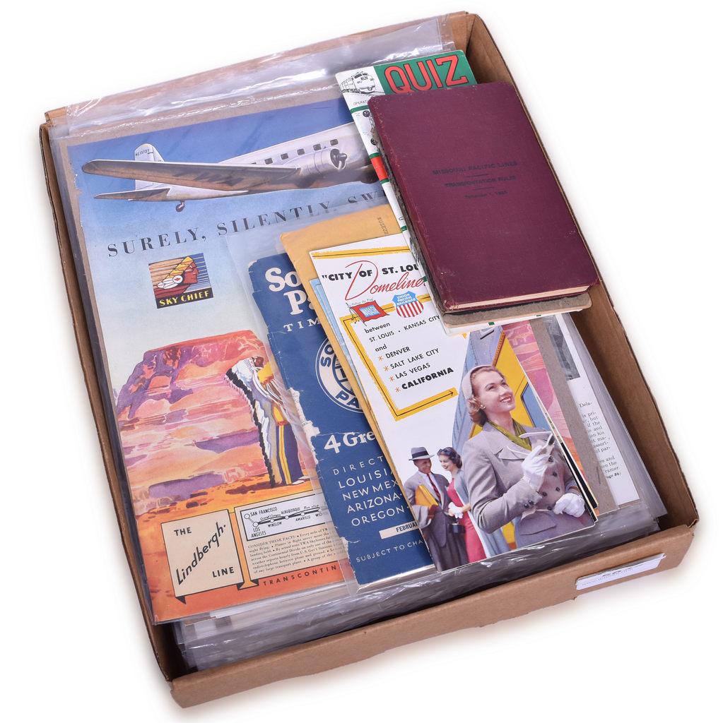 Group of Thirty-One Railroad Paper Items - Pennsylvania, Southern Pacific, Rock Island, Union (1 of 4)