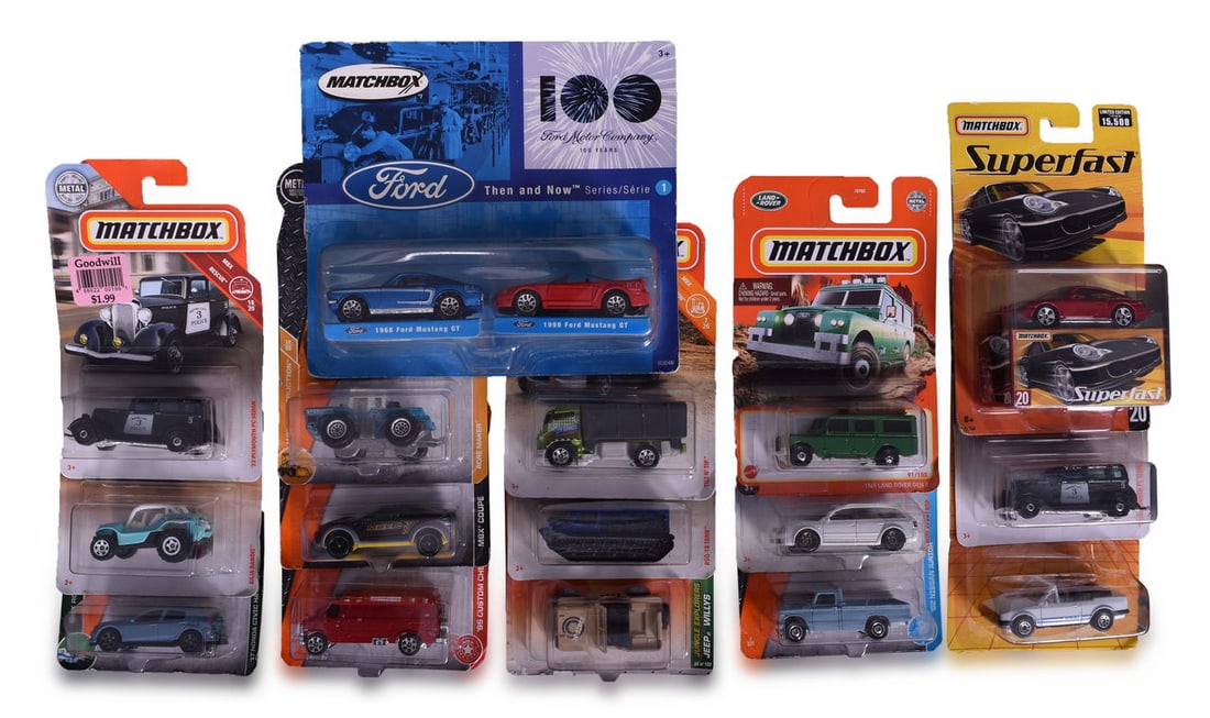 Sixteen Matchbox Die Cast Vehicles - 1986 to 2020 (1 of 4)