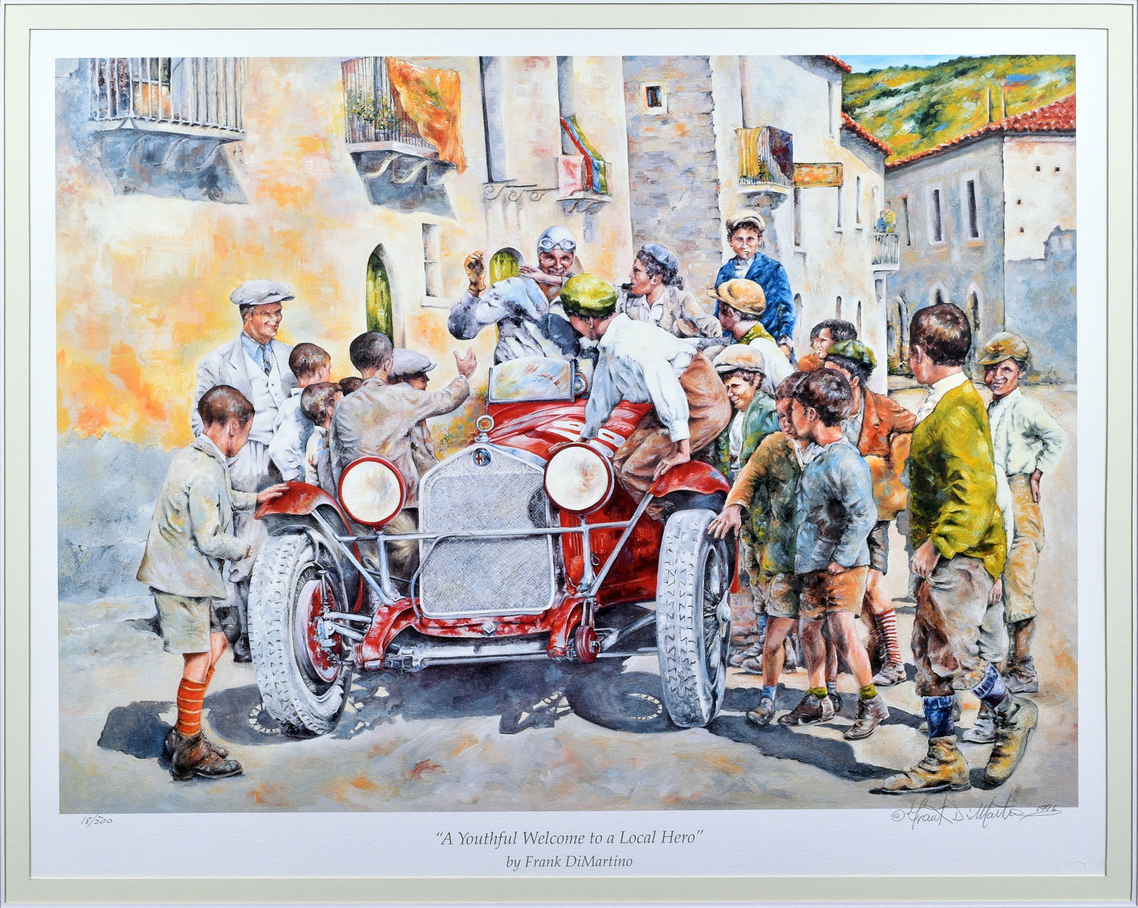 Alfa Romeo Print by Frank DiMartino - A Youthful Welcome to a Local Hero (1 of 6)