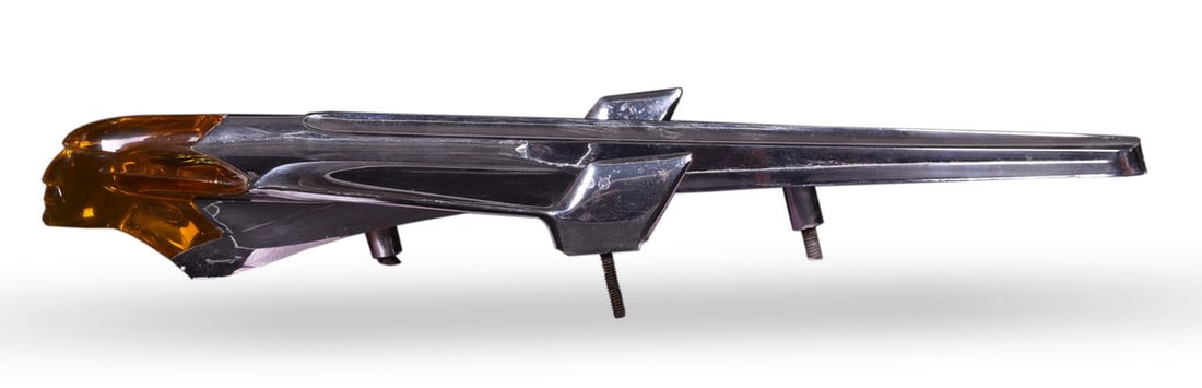 1954 Pontiac Star Chief Deluxe Chrome Winged Indian Head Hood Ornament (1 of 5)