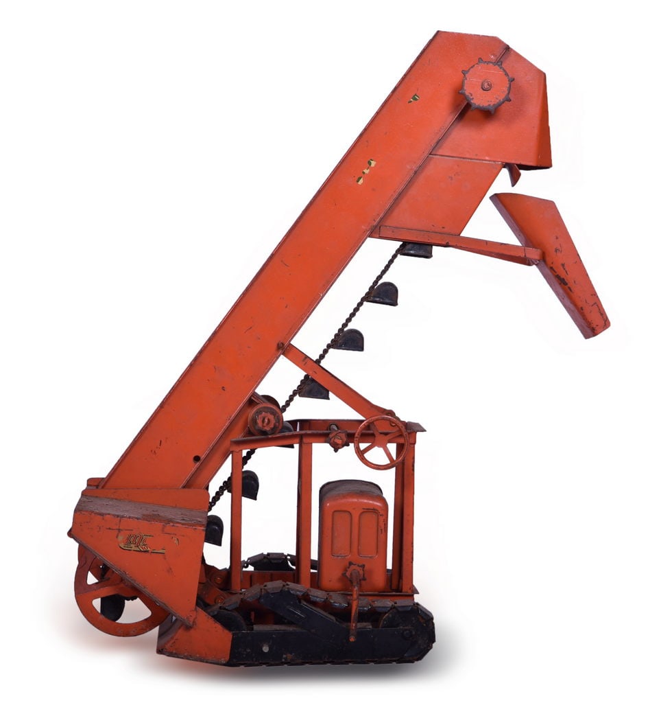 Doepke Model Toys Pressed Steel Barber Greene Orange Bucket Loader (1 of 5)