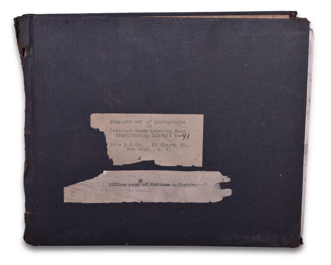 Bound volume of 161 photographs from the Erie Railroad in Patterson, New Jersey (1 of 4)
