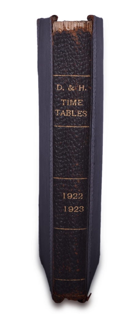 Bound Volume of Delaware & Hudson Railroad Timetables for Years 1922 and 1923 (1 of 3)