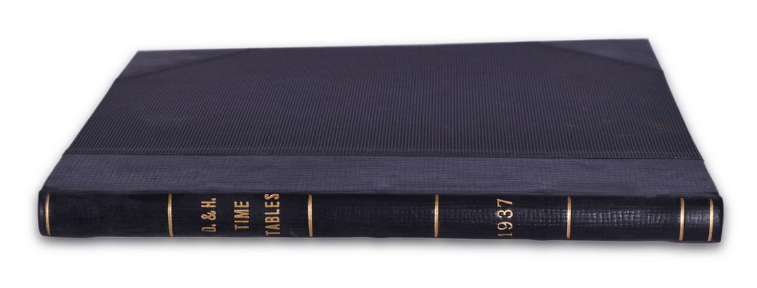 Bound Volume of Year 1937 Delaware & Hudson Railroad Timetables (1 of 3)