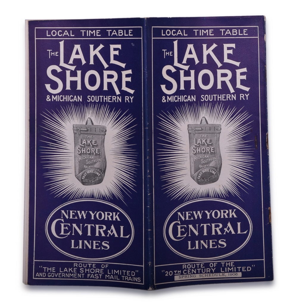 Lake Shore & Michigan Southern Railroad Timetable Spring 1906 (1 of 3)