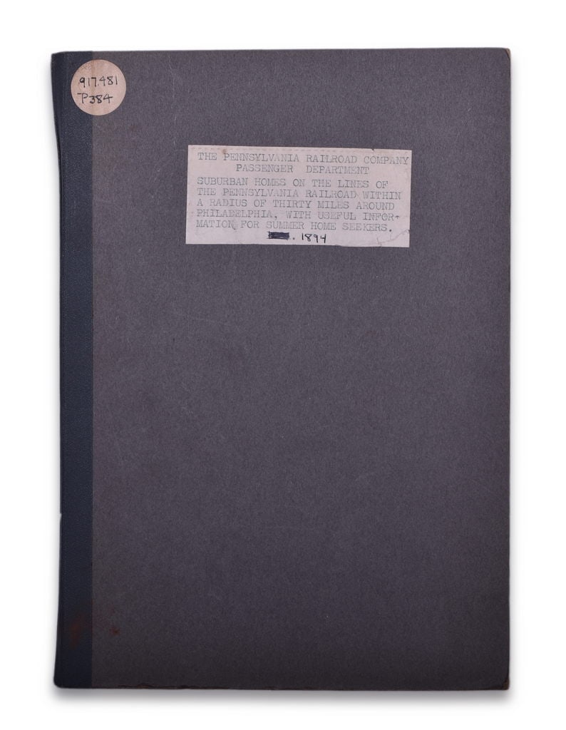 1894 Around the City on the Pennsylvania Railroad Book - Suburban Homes for Summer-Home Seekers (1 of 4)