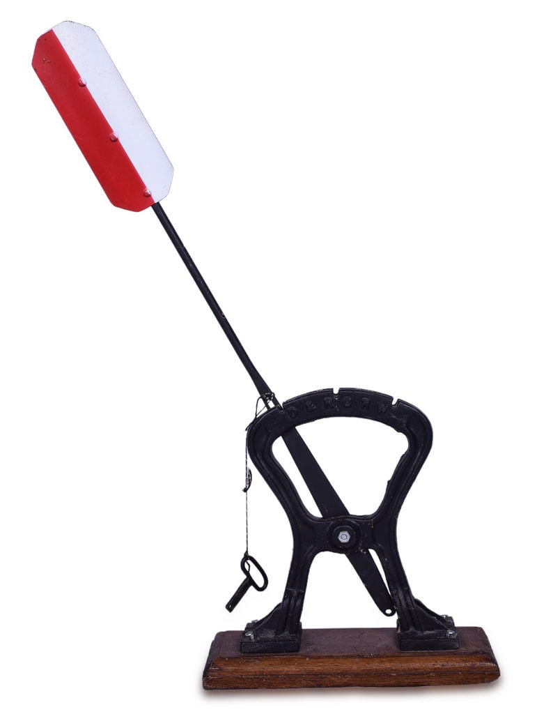 Denver and Rio Grande Western Railroad Salesman / Patent Model of A Harp Style Switch Stand (1 of 4)