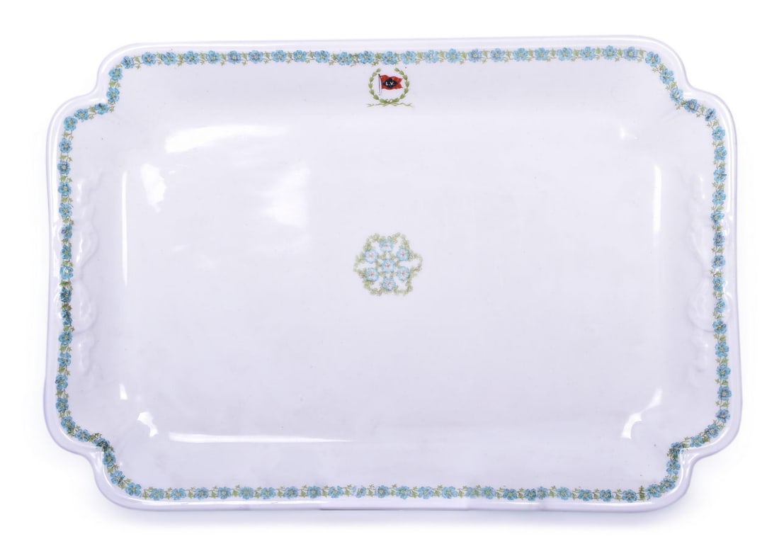 Lehigh Valley Railroad China ASA Packer Rectangular Platter 13 1/4" (1 of 5)