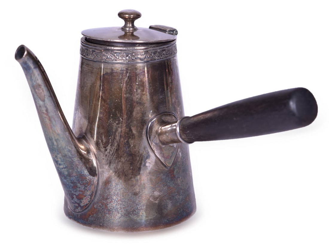 Reed & Barton Rio Grande Dining Car Service French Coffee Pot With Wooden Handle (1 of 3)