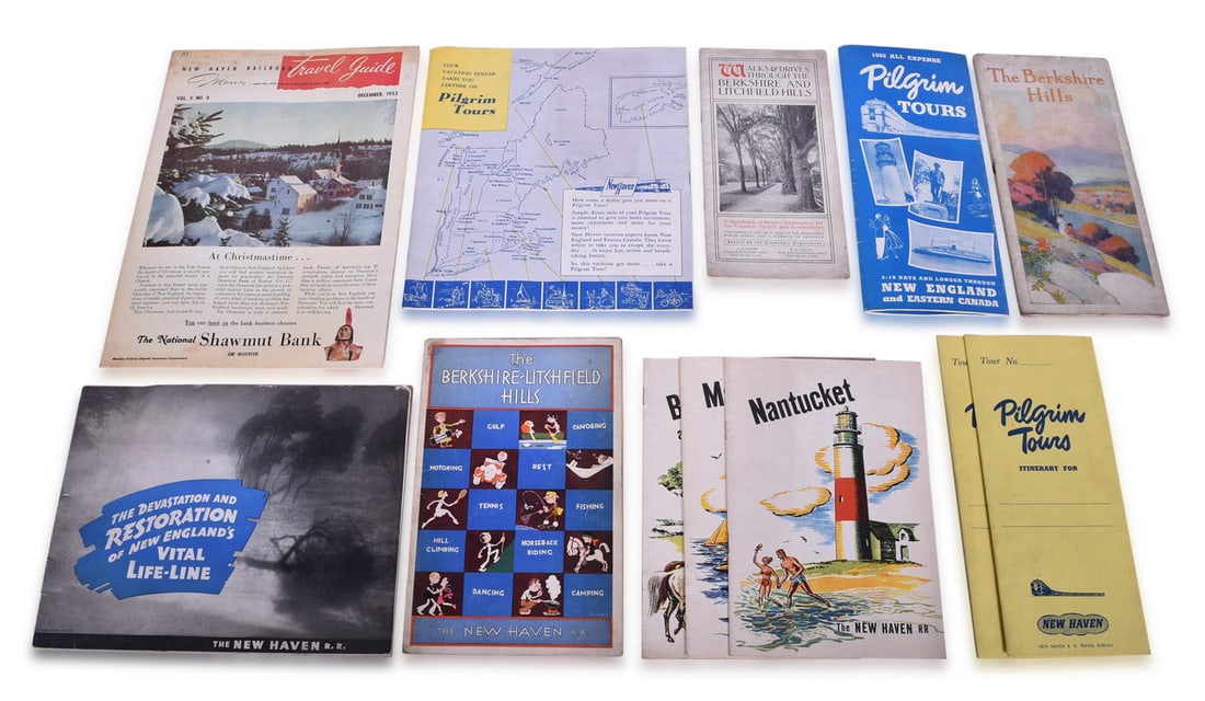 New York, New Haven & Hartford Railroad Advertising / Vacation paper group (1 of 4)