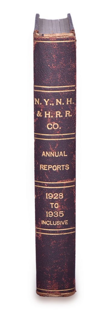 Bound New York, New Haven & Hartford Railroad Annual Reports 1928-1935 (1 of 3)