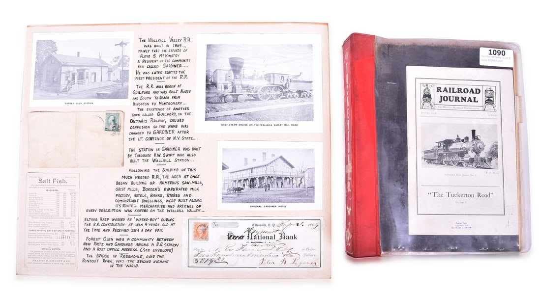 Tuckerton Railroad and Wallkill Valley Railroad Ephemera Group (1 of 3)