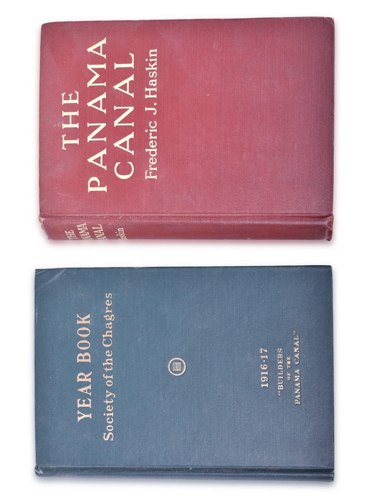 1916-17 Year Book Society of The Chagres Panama Canal Builders Book and 1913 The Panama Canal By (1 of 5)