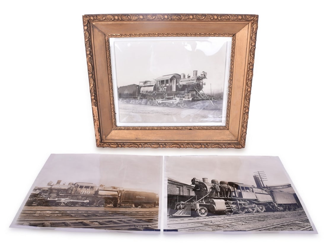 Reading Camelback Steam Locomotive - 3 Large Format Photographs (1 of 5)