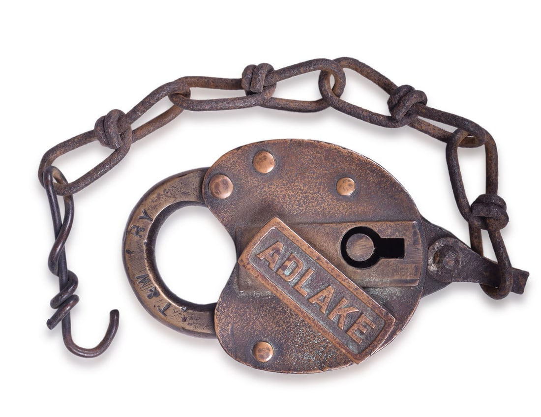 Toledo & Wabash Railway Brass Adlake Lock (1 of 2)