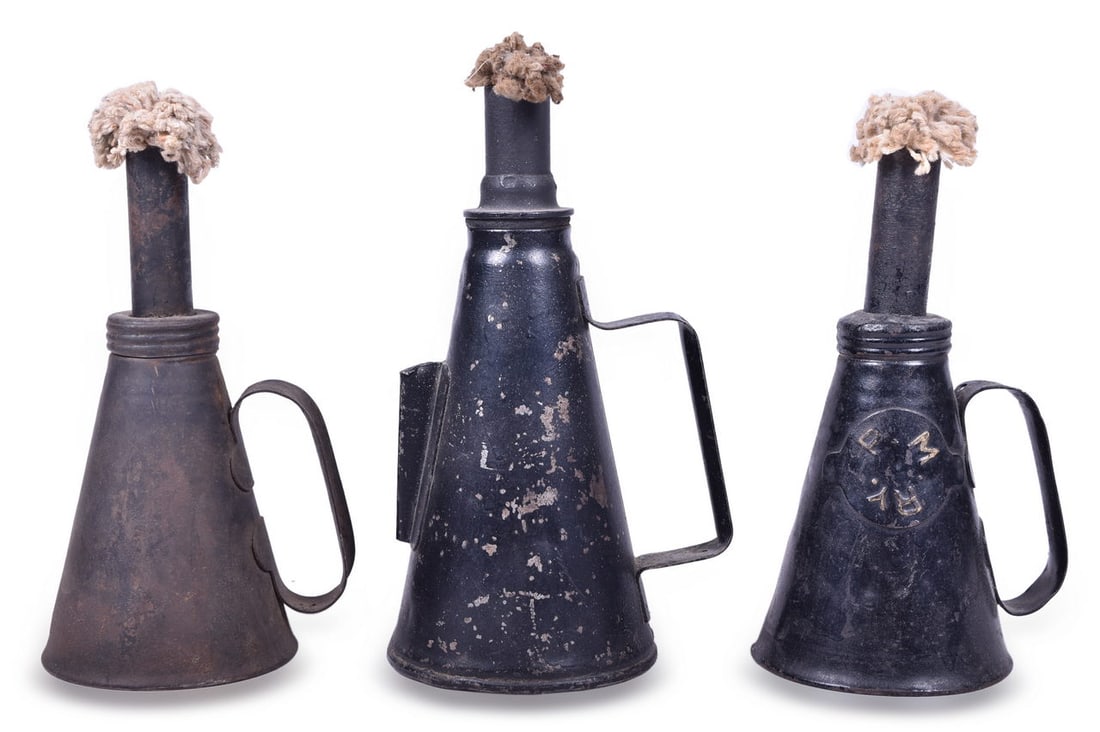 Three Eagle Railroad Hand Torches - Pere Marquette, C&O, Unmarked (1 of 3)