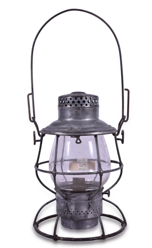 Adlake Reliable Lake Shore & Michigan Southern Railway Lantern w/ Clear Tall Globe (1 of 5)