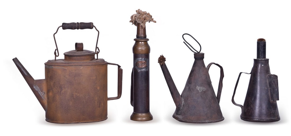 Group of Hand Torches and Kerosene Can - Pennsylvania Railroad and Unmarked (1 of 2)
