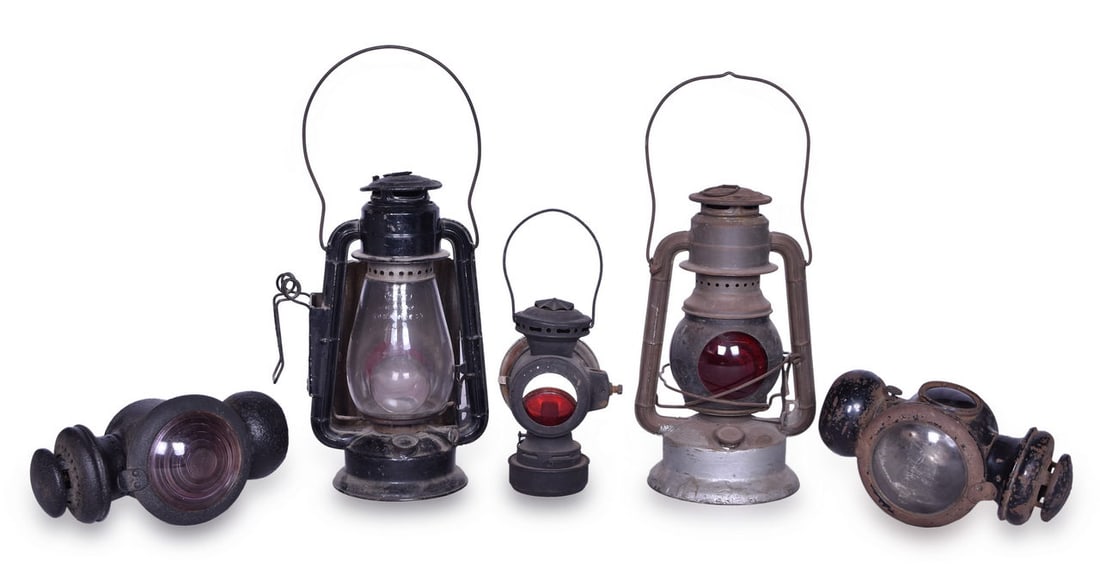Group of Five Lanterns - Dietz Little Wizard, Dietz Junior, and More (1 of 2)