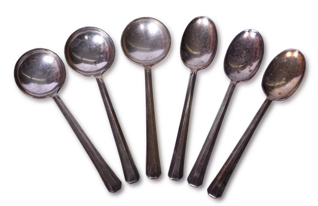 Six Southern Pacific Railroad Broadway Silver Spoons (1 of 3)