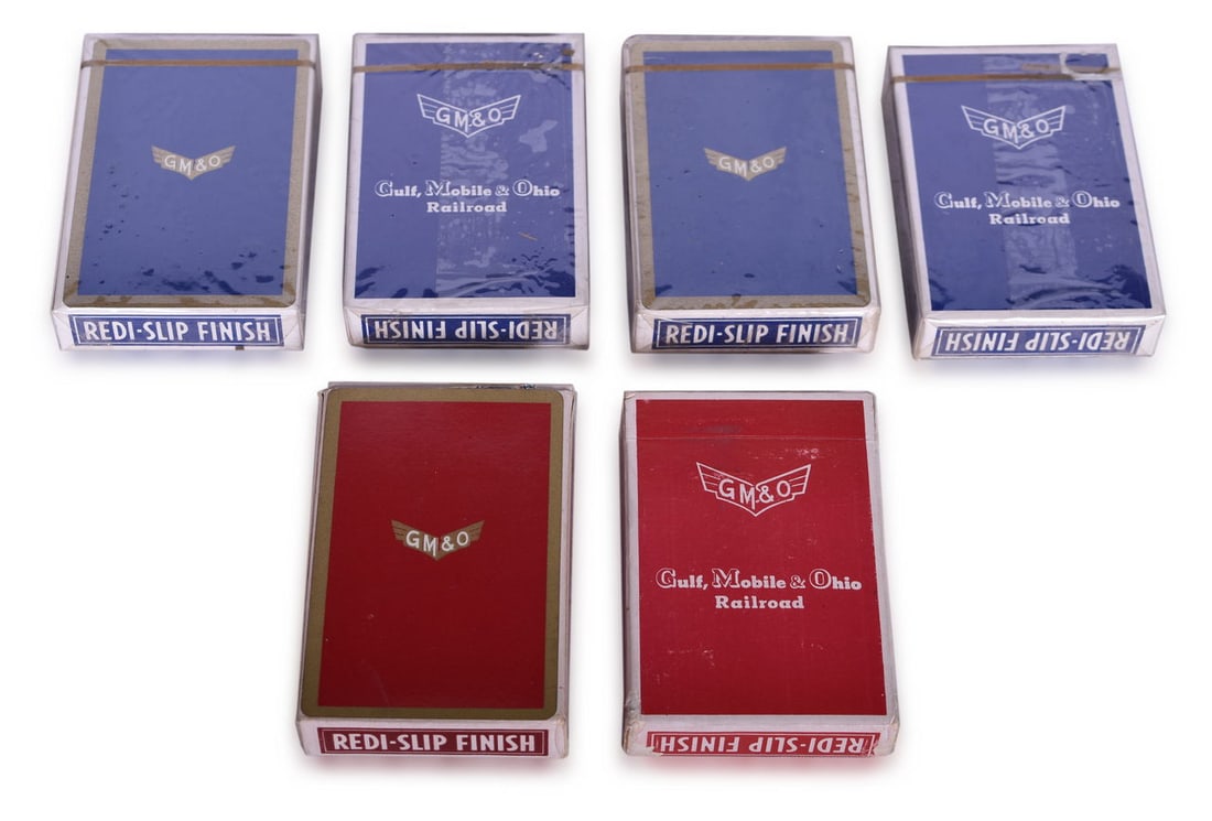 Six Gulf, Mobile & Ohio Railroad Playing Card Decks (1 of 2)