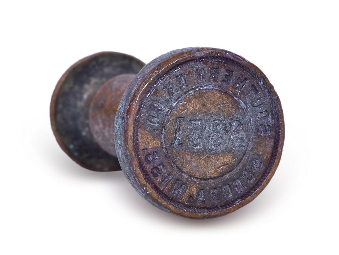 Southern Express Company Railroad Scooba Mississippi 3351 Wax Sealer (1 of 3)