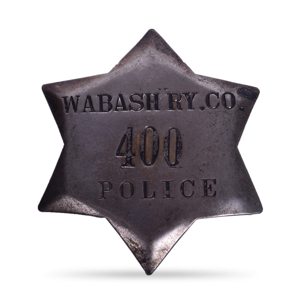 Wabash Railroad Nickel Police Badge (1 of 2)