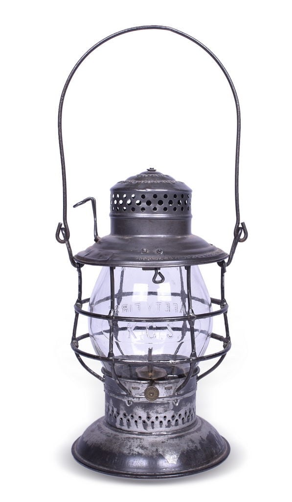 Adams & Westlake Reliable Kansas City Southern Bell Bottom Lantern w/ Clear Cast Globe (1 of 4)