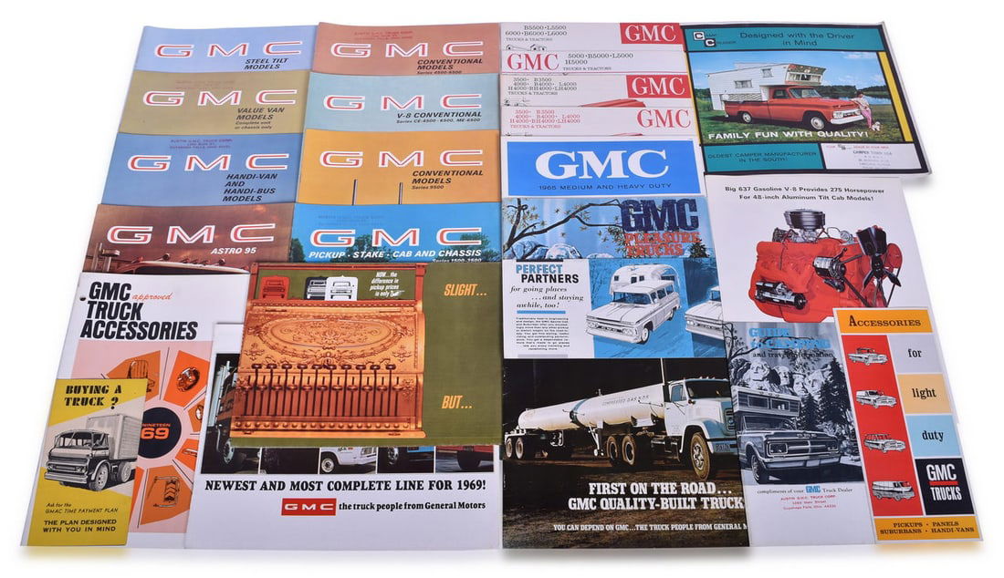26 Pieces of GMC Truck Promotional and Sales Literature 1962-1969 (1 of 3)